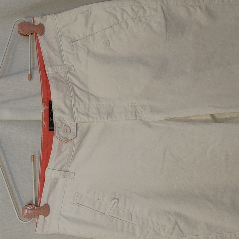 LEE RIDERS WHITE CAPRIS SZ 12 - Picture 2 of 5